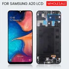 OLED дисплей 6,4 дюйма A20 для Samsung Galaxy A205 LCD A205 SM-A205F сенсорный экран дигитайзер в сборе с рамкой Бесплатная доставка