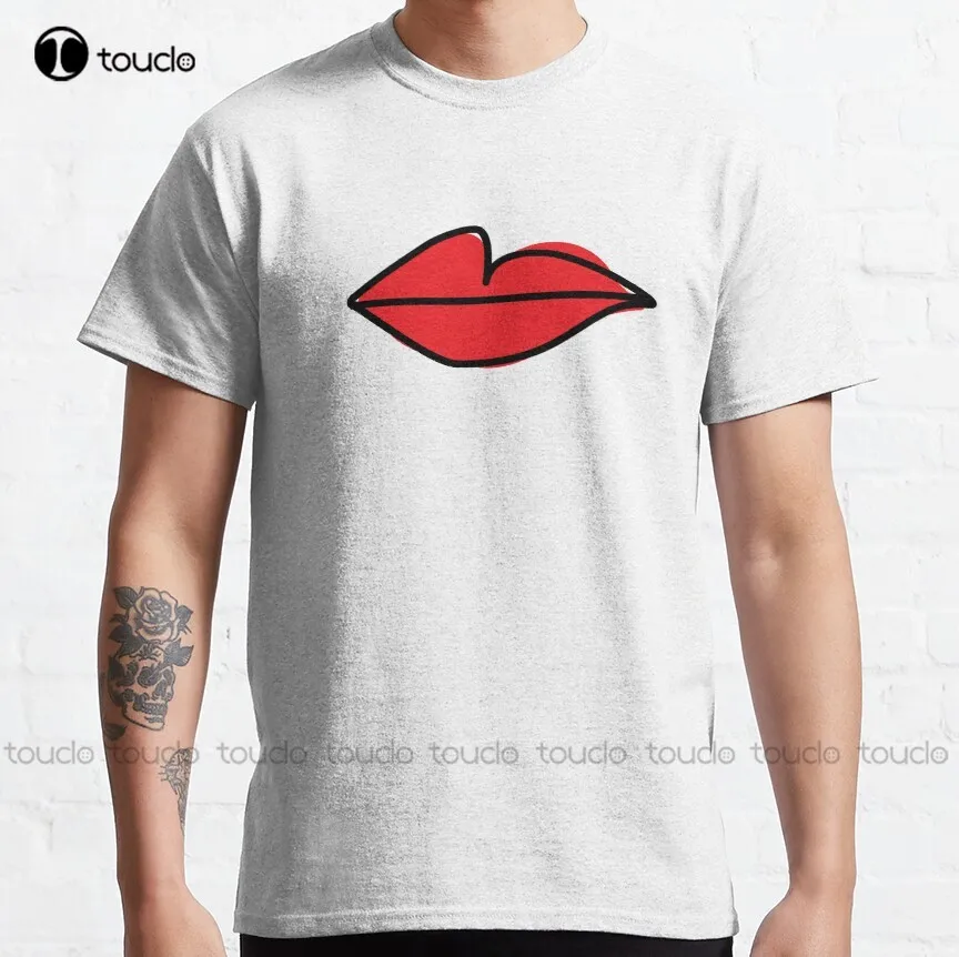 

Red Lips As Seen On Villanelle - Killing Eve S2 Classic T-Shirt Basketball Shirts O-Neck Streetwear Oversized Men Tee Shirts New