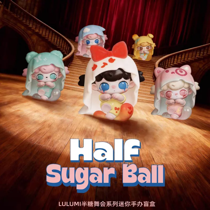 Фото В наличии: Коллекционная виниловая фигурка Lulumi Mystery Box, серия Half Sugar Ball, мини-фигурка, милая кавайная игрушка-сюрприз, декор для стола, подарок №2