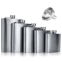 4 5 6 7 8 9 10 oz stainless steel hip flask with funnel pocket hip flask alcohol whiskey hip flask screw cap kitchen accessories