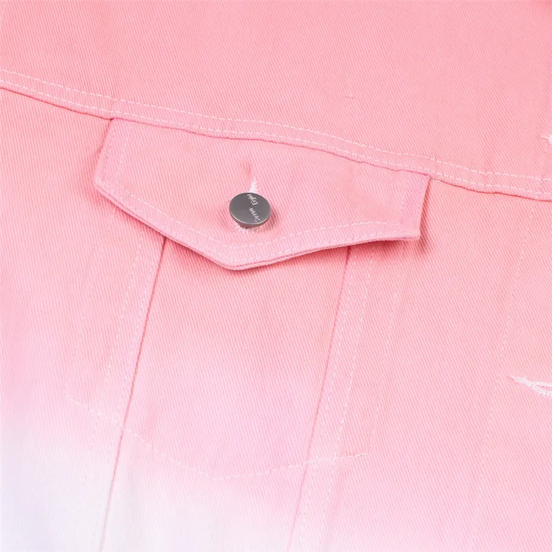 Джинсовая куртка женская с длинным рукавом винтажная свободная повседневная