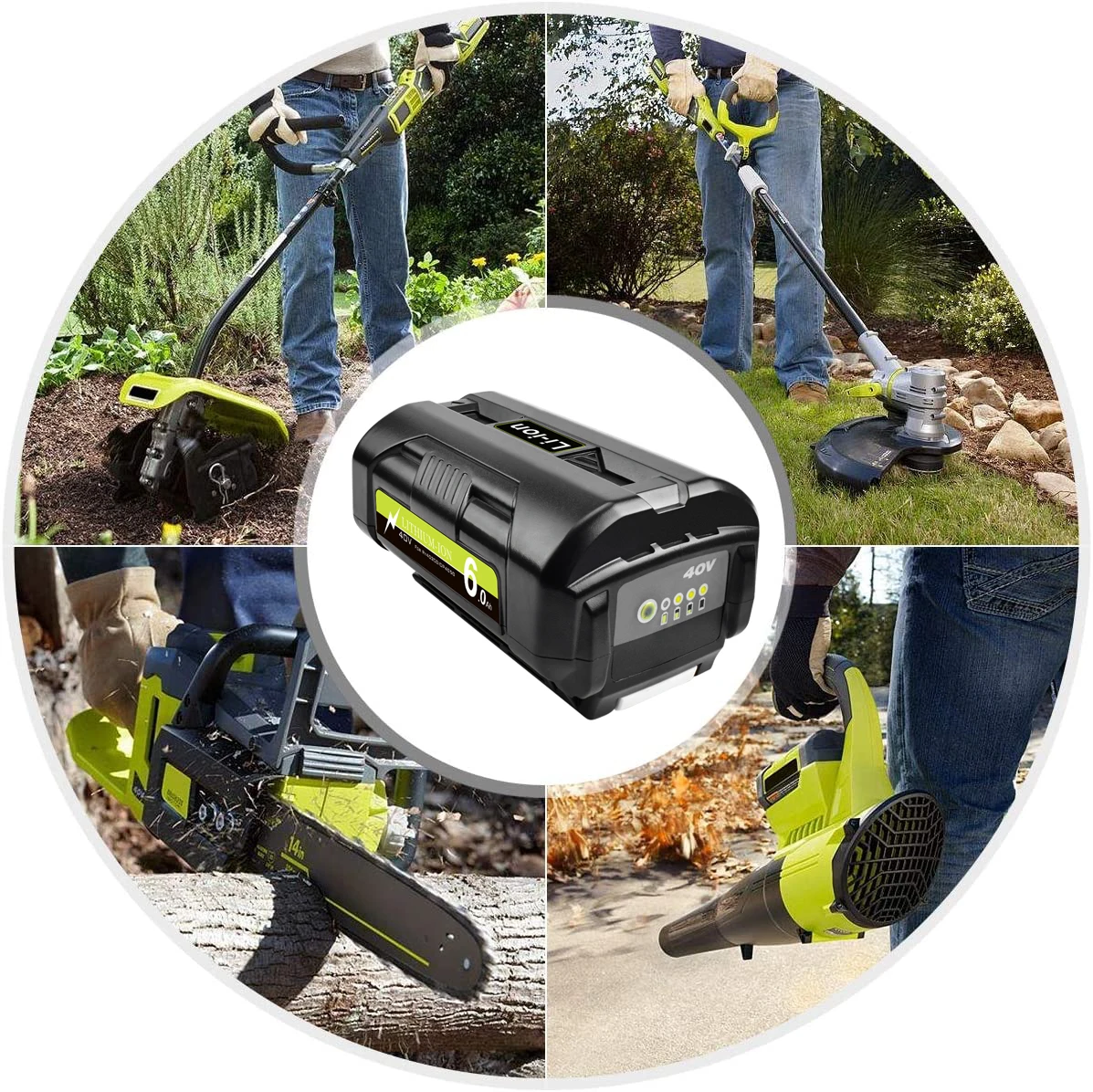 Литий-ионный аккумулятор Bonacell 6000 мАч 40 в OP40401 OP4050A для Ryobi RY40502 RY40200 RY40400 сменный L70