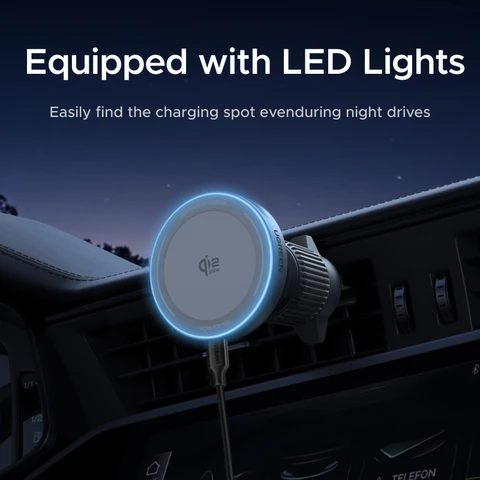 UGREEN Qi2 25 Вт 15 Вт Магнитный автомобильный держатель для телефона Беспроводная подставка для зарядного устройства для iPhone 17 16 15 Pro Max Зарядка для автомобильного зарядного устройства Magsafe