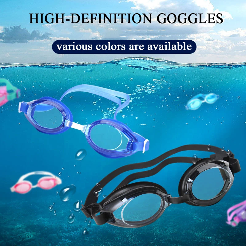 

Classic Silicone Swimming Goggles Waterproof Anti Fog Goggles Set UV Protection Wide View Unisex Functional Adjustable Glasses
