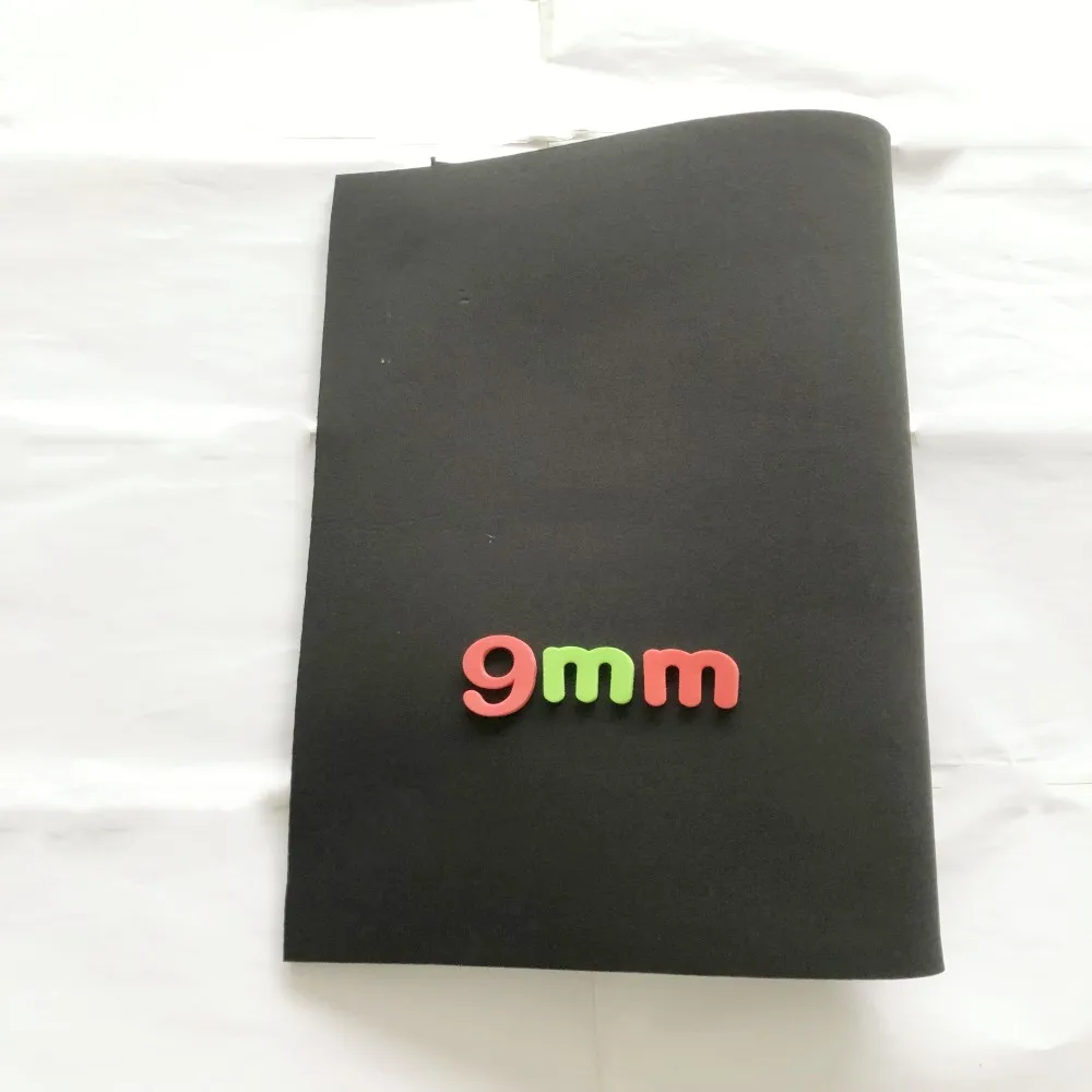 

Black Extra Thick 9mm SBR Waterproof Wetsuit Neoprene Sewing Fabric Stretch Other Knit Stretch Polyester