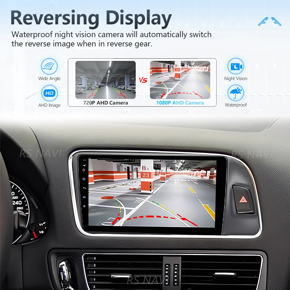 Фото Plug and Play Android 15 Carplay Auto 2K экран автомобильный радиоприемник мультимедийный плеер для Audi Q5 2005-2017 DSP Qualcomm стерео навигация №5