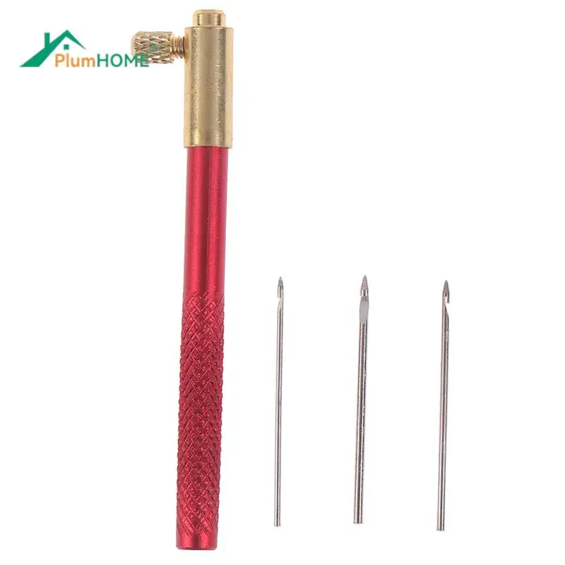 

Wooden Handle Tambour Crochet Hook with 3 Needles French Crochet Embroidery Beading Hoop Sewing Tool Set DIY Craft