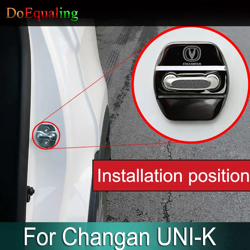 4 шт./комплект крышки для автомобильных замков из нержавеющей стали