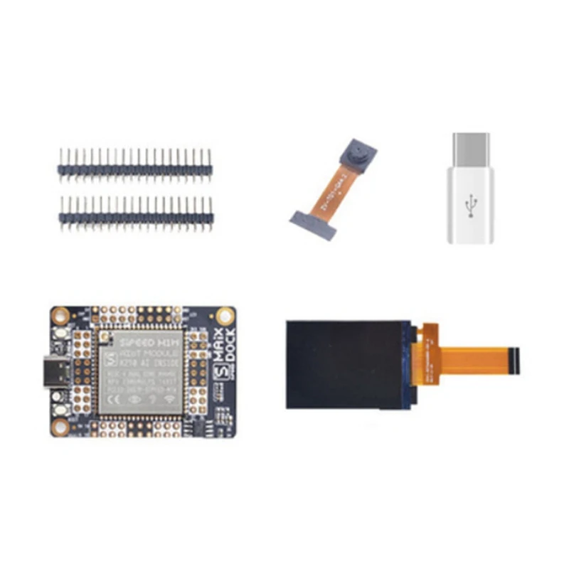 

MAIX Dock K210 Ai + Lot Deep Learning Vision Scan And Voice макетная плата + экран 2,4 дюйма + камера Gc0328