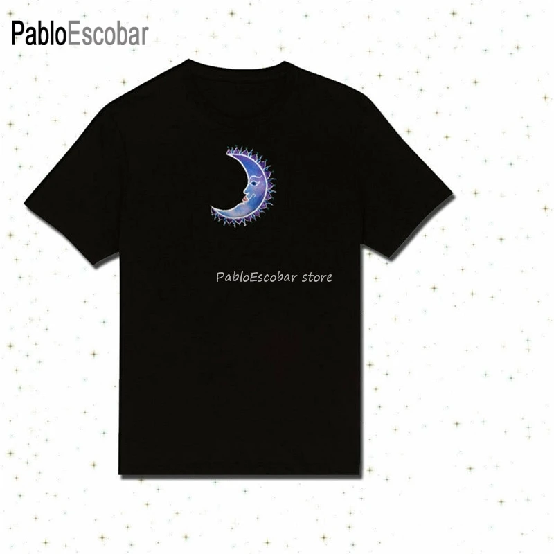 

Moon Godgoddess Embroidered Unisex T-Shirt Pagan Druid Wicca Luna Deity Tee Unisex Men Tee Shirt men cotton t-shirt