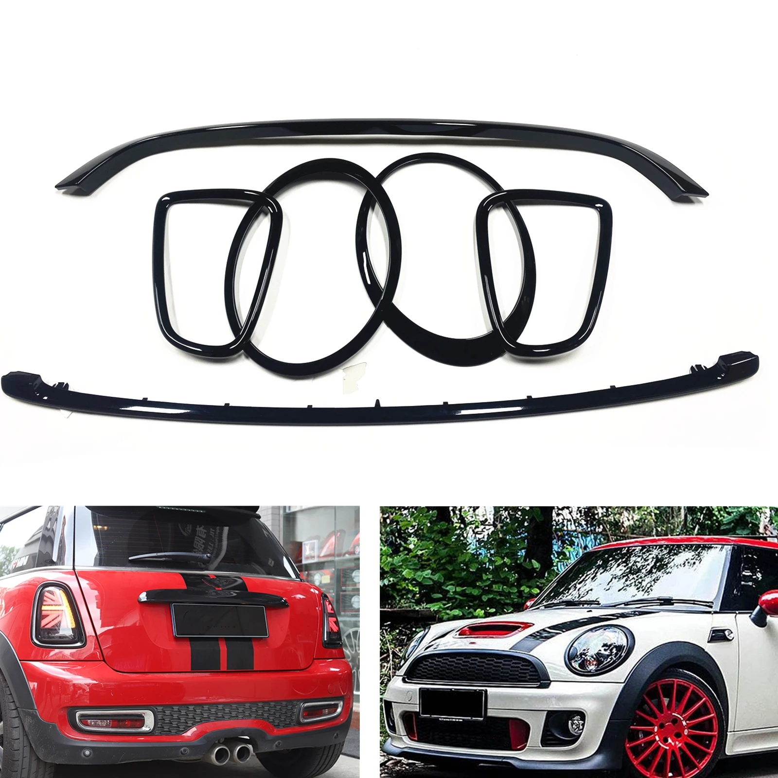

Для MINI COOPER R55 R56 R57 R58 R59 2007-2015 JCW Стиль Решетка Решетка Накладка Передняя Фара Задняя Лампа Рамка Крышка Полоса