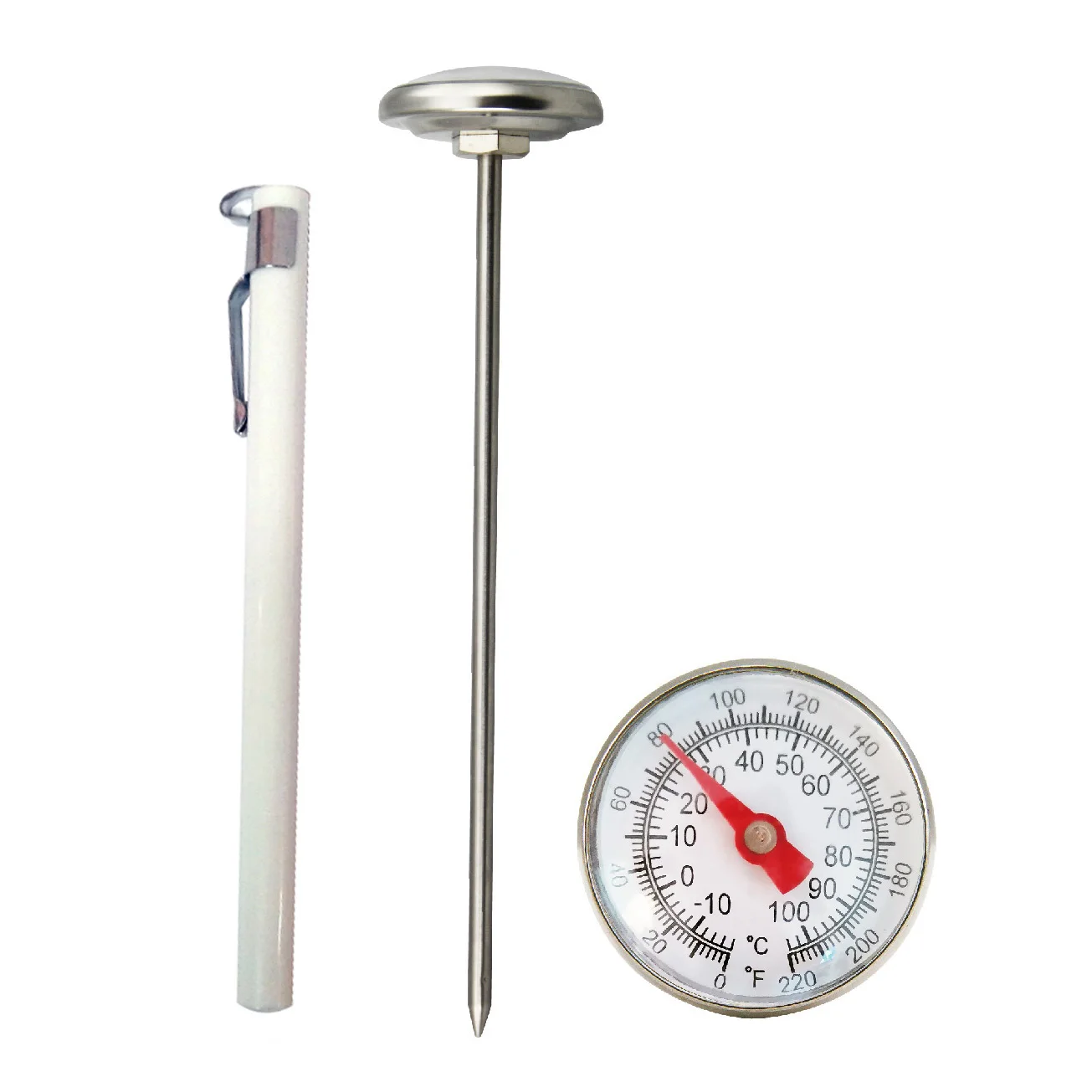 

Быстрое молоко, 10-100 ℃/0-220 ℉, приготовление еды, 1 дюйм, мгновенное считывание, кухня из нержавеющей стали