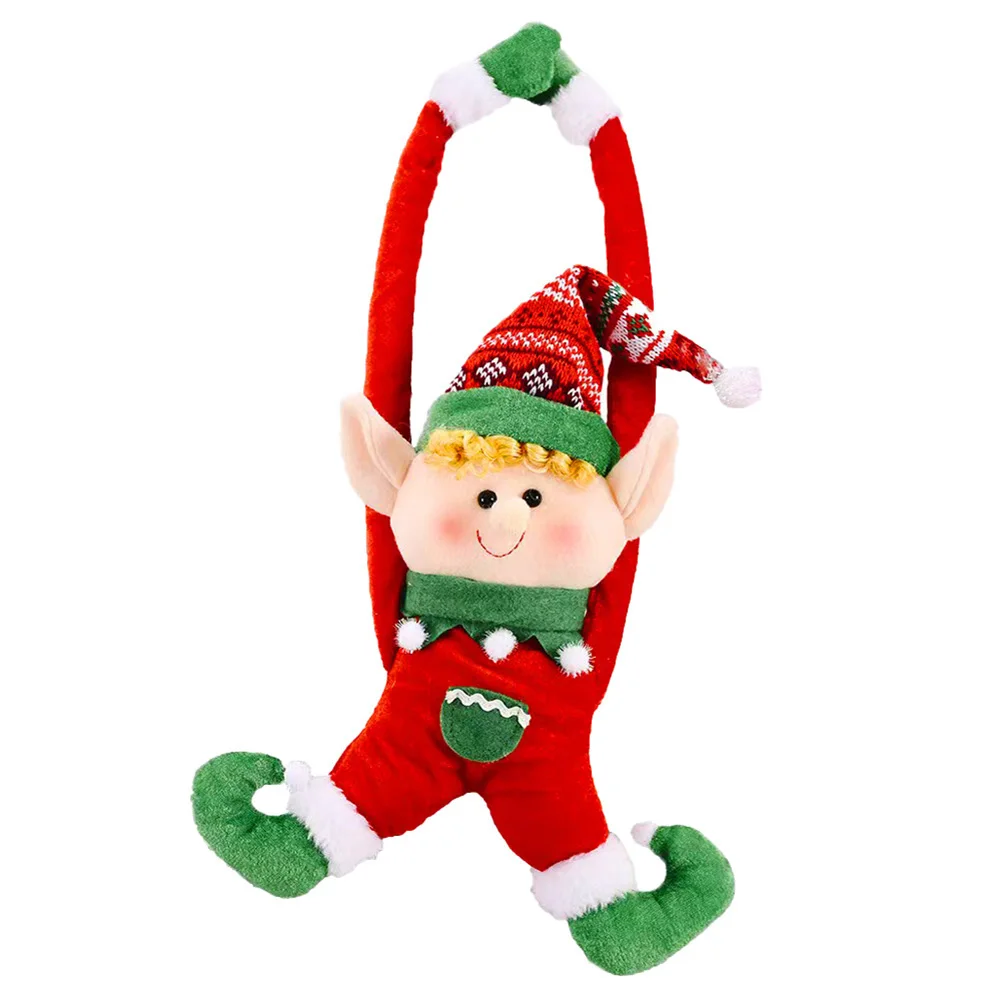 

Cloth Curtain Buckle Christmas Hanging Toy Ornament Home Decor Doll Button Hook Hang Decoration For Noel Natal Happy New Year