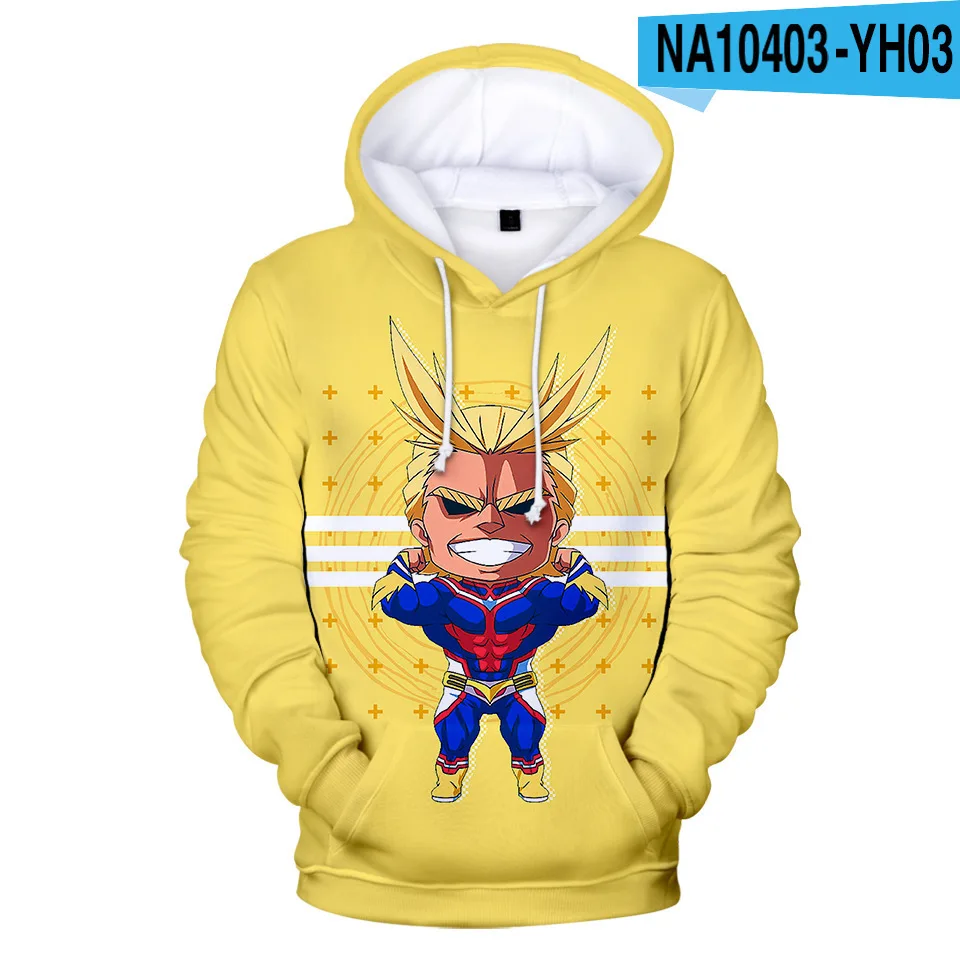 3D Print Hoodie Sweatshirts Hot Anime My Hero Academia Streetwear Oversized Pullover Men Women Fashion Casual Hoodies