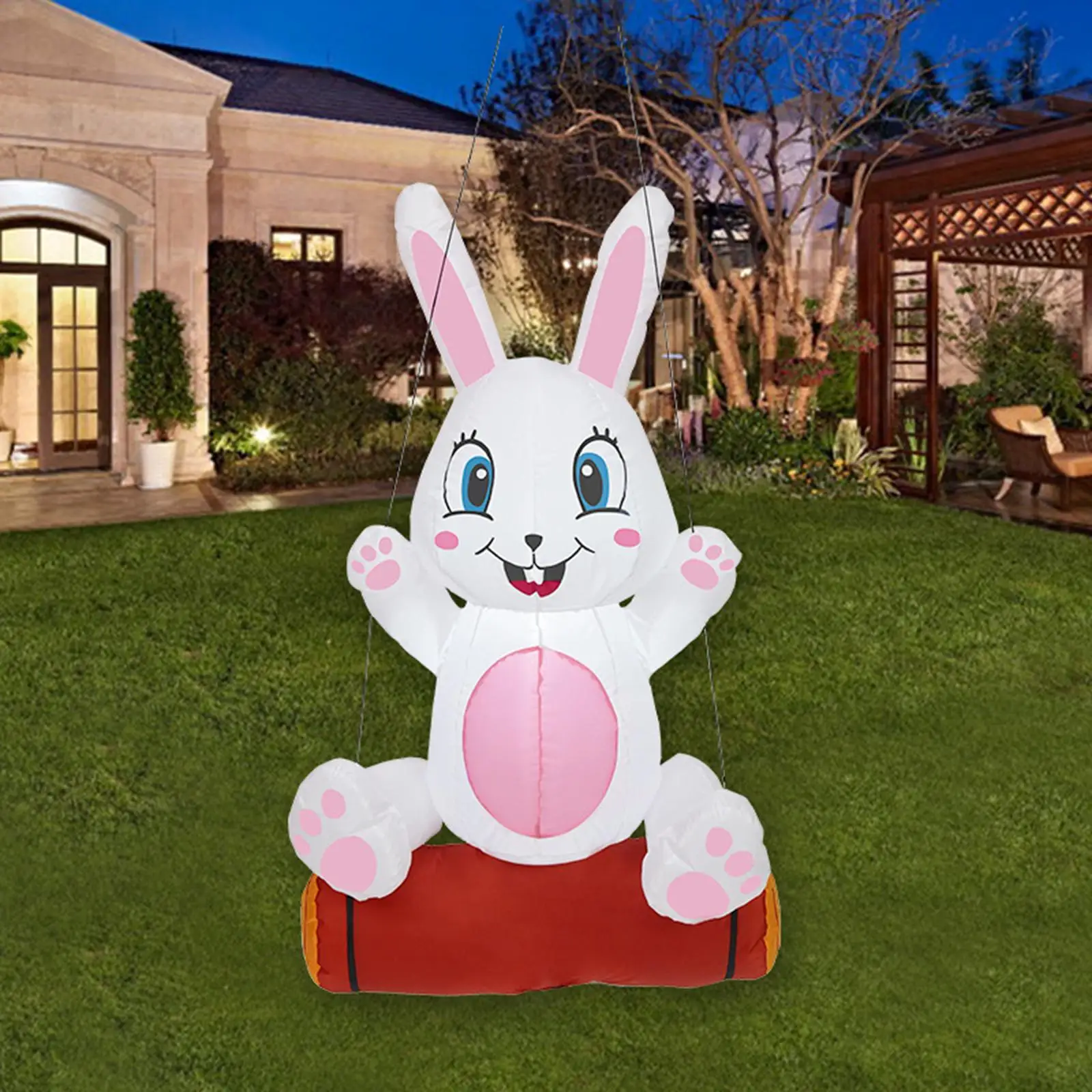 

4ft Inflatable Easter Bunny Doll Toy Cute for Garden Outdoor Decor