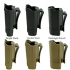 Сумка-кобура для хранения пистолета Molle с однимдвумя стеками, держатель для тактического фонарика, чехол, аксессуары для охоты