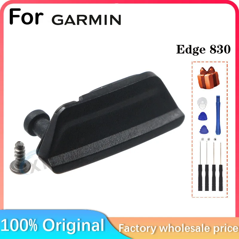 Фото Для Garmin Edge 830 Bicycle Smart Touch GPS Yardstick Нижняя пылезащитная заглушка Резиновая крышка USB-порта с винтами Замена деталей №3