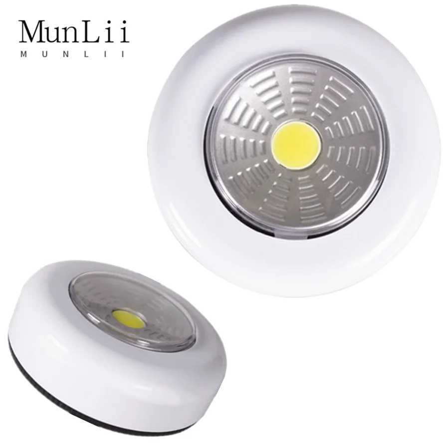 

COB LED Under Cabinet Light With Adhesive Sticker Wireless Wall Lamp Wardrobe Cupboard Drawer Closet Bedroom Kitchen Night Light