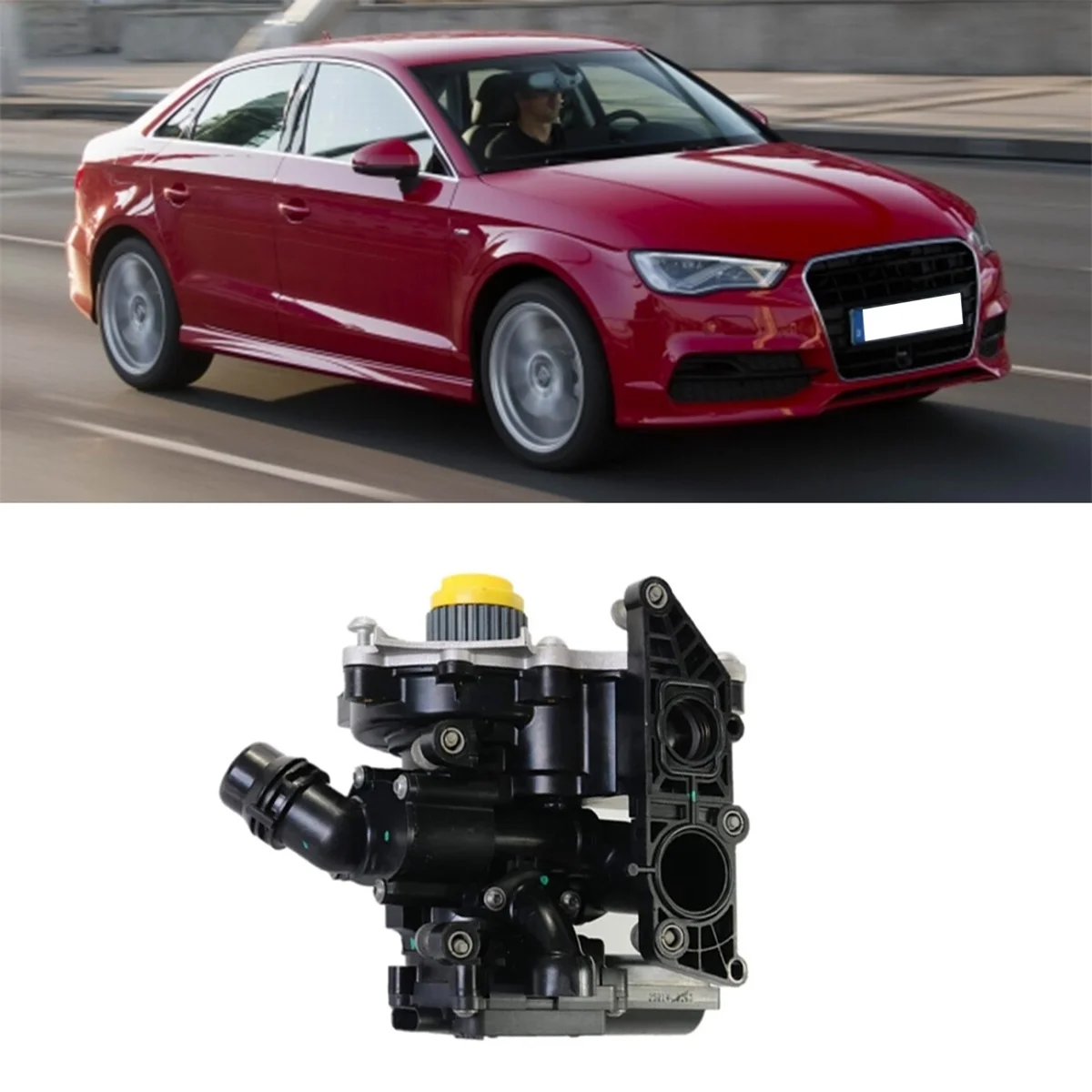 06K121600C водяной насос с термостатом Корпус в сборе для VW Golf Passat Toucan Audi A3 A4 A5 A6 A7 Q3