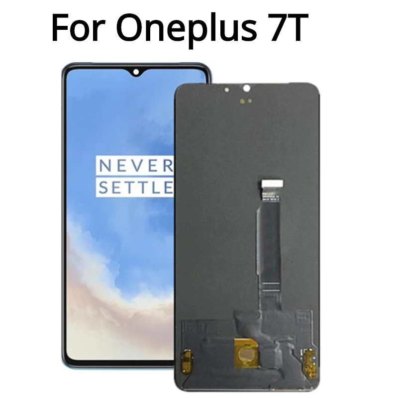 

OLED дисплей 6,55 дюйма для OnePlus 7T, детали для замены ЖК-дисплея для One Plus 7T 1 + 7T, дисплей