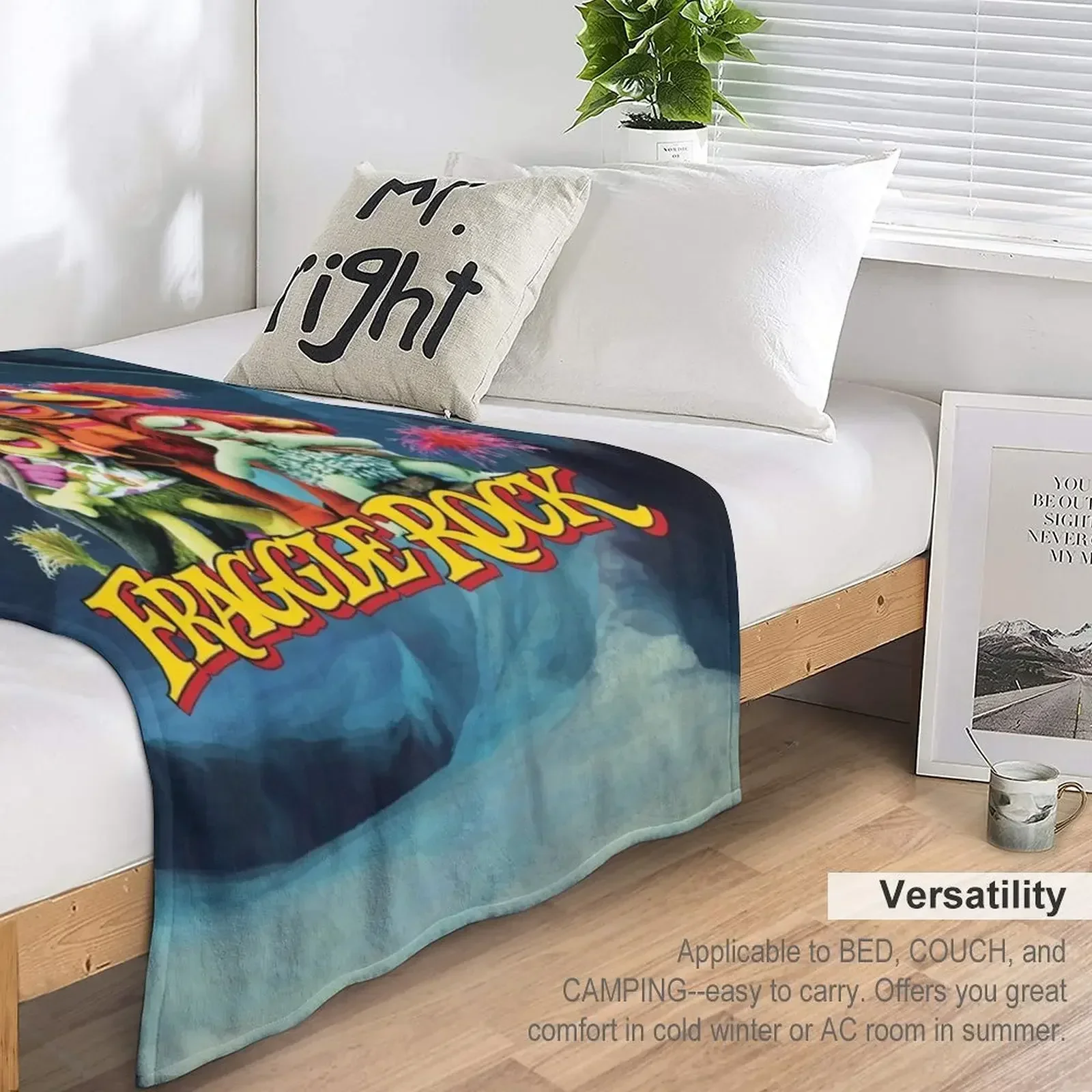 Fraggle Rock - Персонажи пещера Одеяло Роскошные летние постельные принадлежности