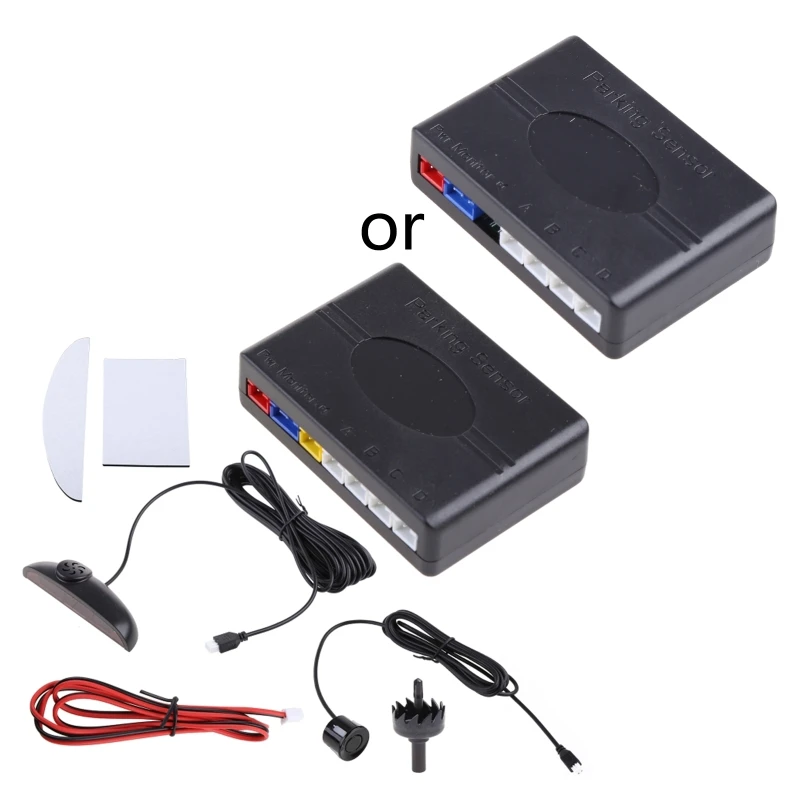 

Car Backup Sensor Vehicle Radar-Reversing Parking System with 4 Sensors Buzzing Alert Sound Warning LED Display View
