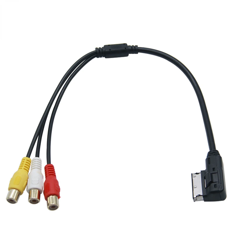 

Accesorios Para Auto For VW For Audi AMI AUX Cable Adapter A3 A4 A6 A7 A8 Q5 Q7 R8 AMI MMI RCA 3RCA DVD Video Audio Input Wire C