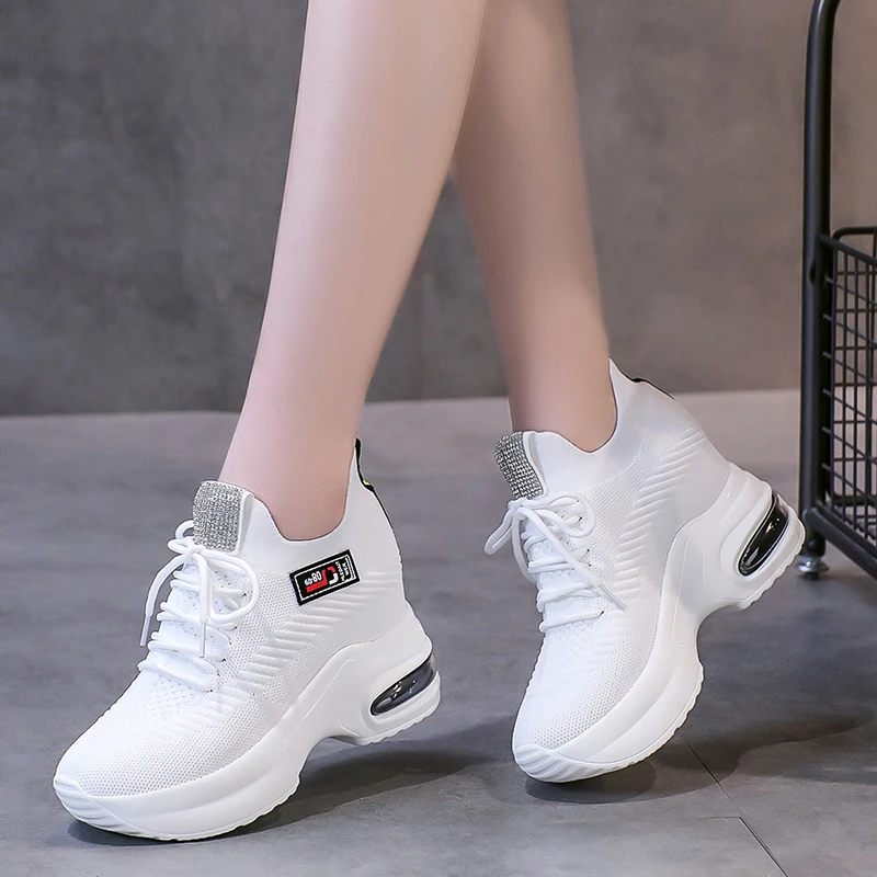 

Shoes Womens Sneakers Women's Designer Shoes Tennis Female Woman Fashion Trainers Heels Summer Autumn PU Fabric Retro Lace-Up