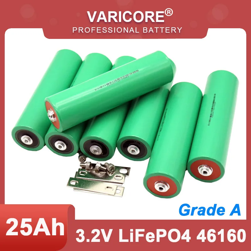 3.2V 25Ah battery pack LiFePO4 phosphate Grade A cell for 4S 12V 24V Motorcycle Car motor batteries modification US/EU TAX FREE