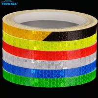 car accessories decoration reflective sticker for car trailer reflective tape 1cm8m bicycle wheels reflect fluorescent tape