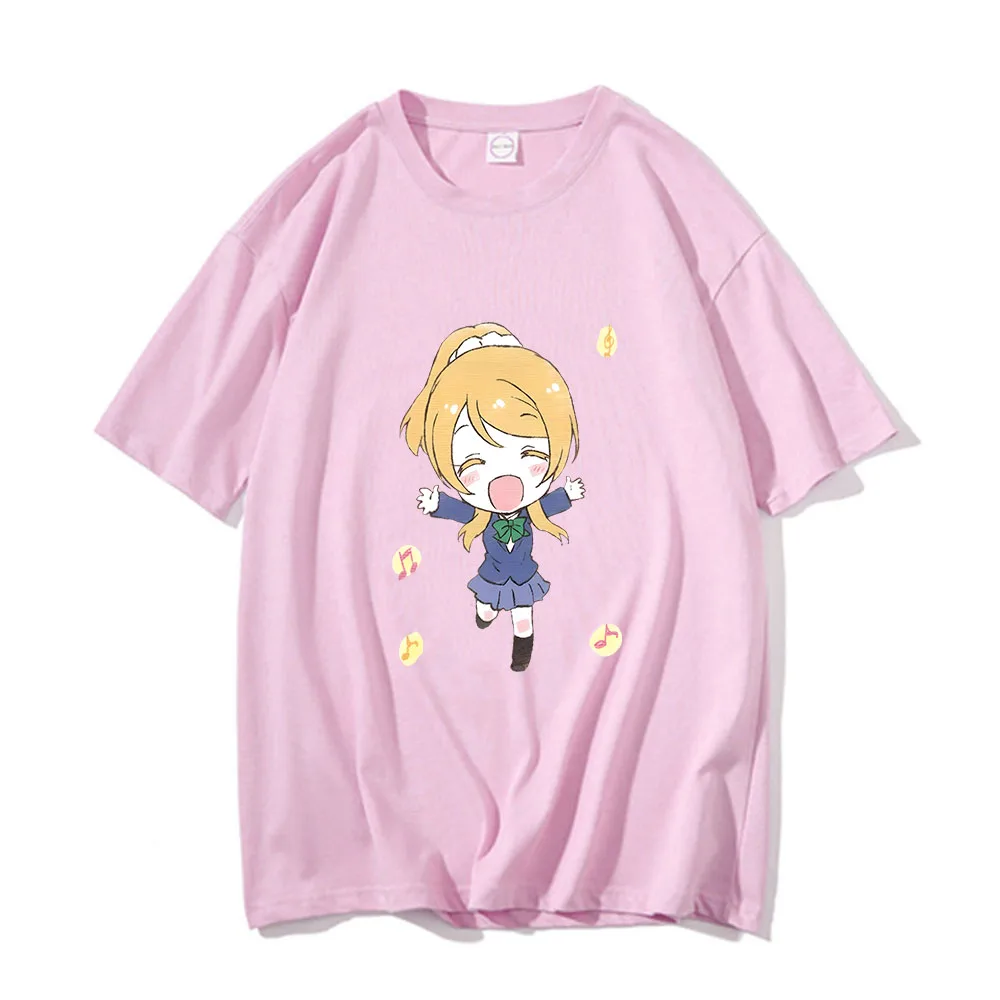 

LoveLive! School Idol Project Ayase Eli T-shirts Men Kawaii/Cute Comfortable Tshirts 100% Cotton T Shirts Slice of Life LLer Top