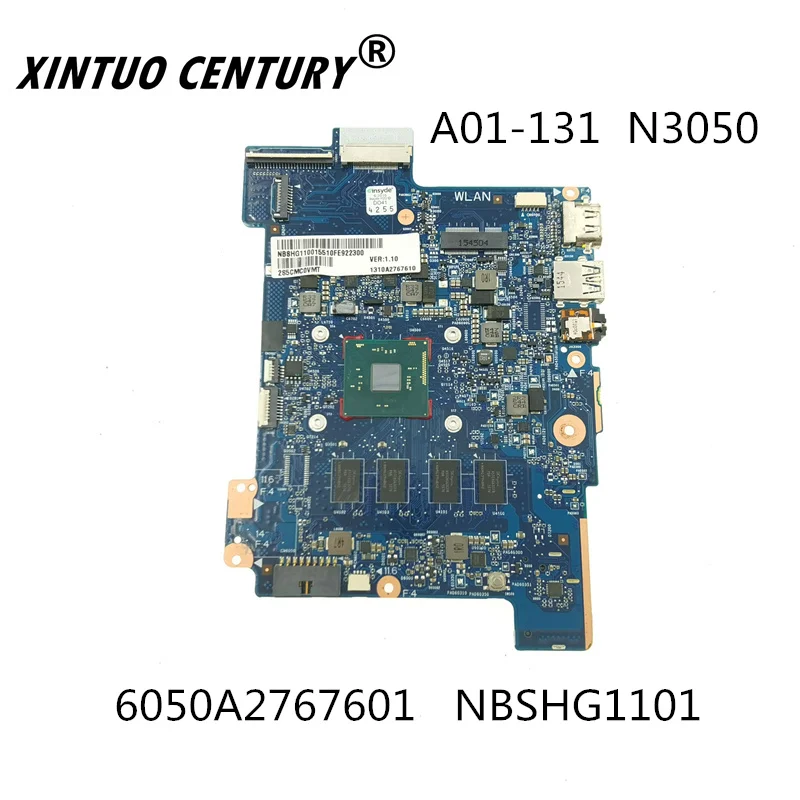 NBSHG1101 6050A2767601 For Acer Aspire A01-131 A01-431   Motherboard with processor and RAM mainboard test good