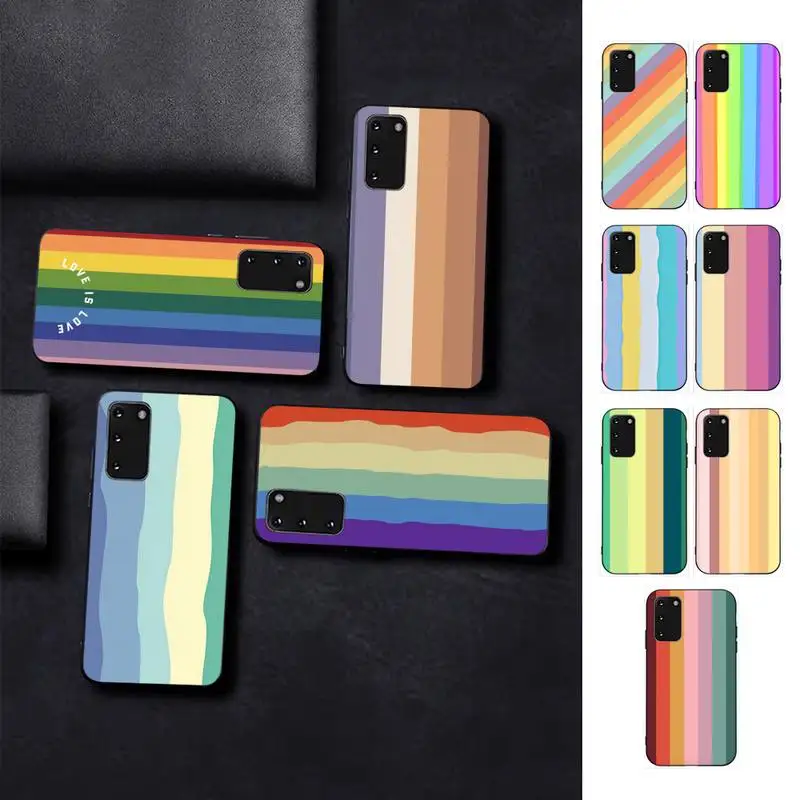 

Rainbow Phone Case for Samsung S10 21 20 9 8 plus lite S20 UlTRA 7edge