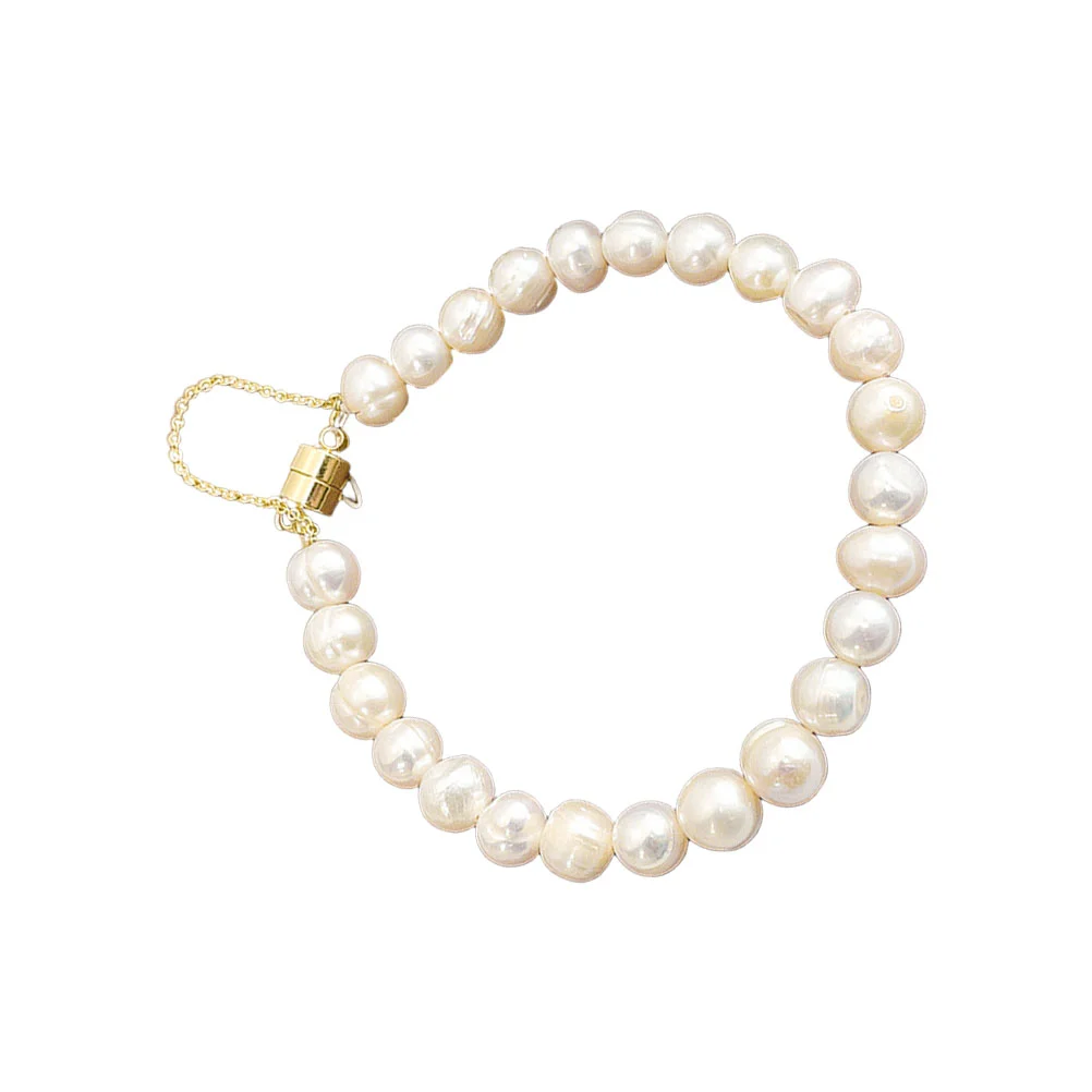 

Pearl Bracelet Bangle Jewelry Wrist Womenwedding Giftgirl Cuff Day Mother White Girlfriend Decorative Retro Woman Adornment