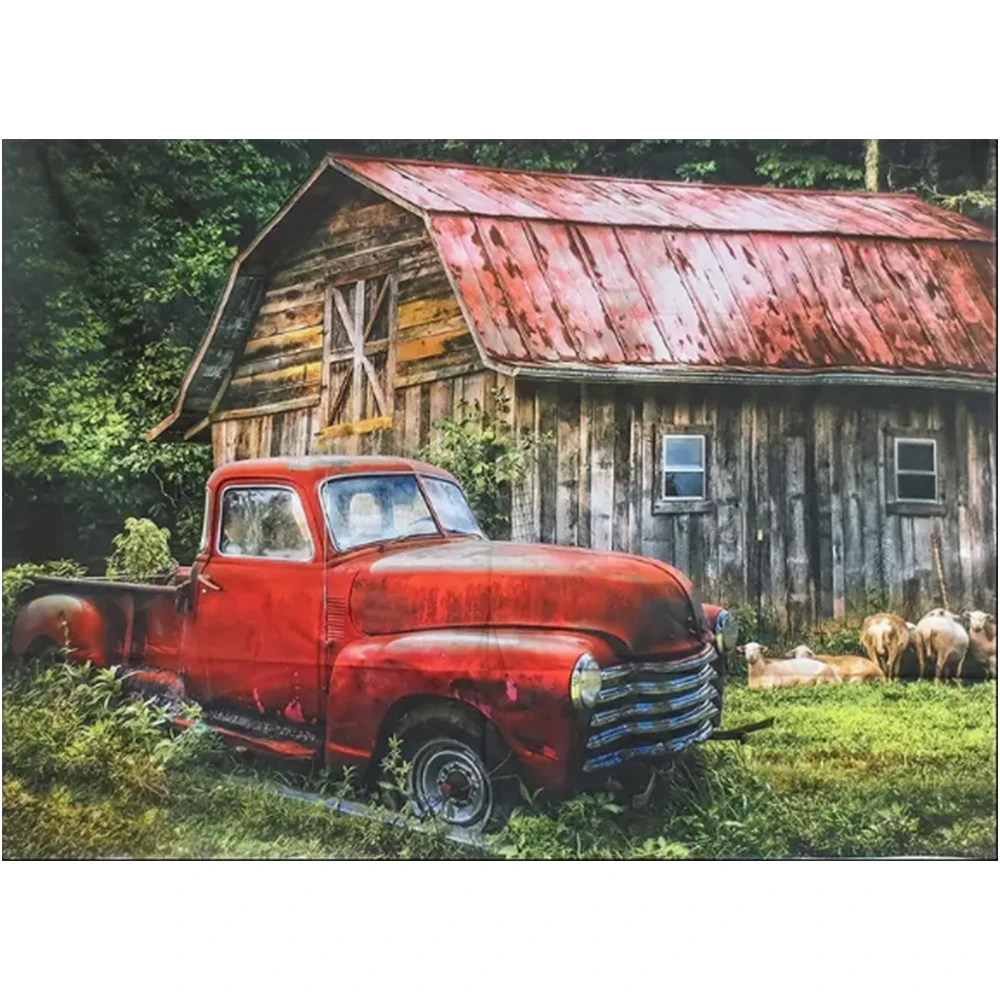 

Набор для алмазной живописи 5D LZAIQIZG, для творчества, фермерский пейзаж, полноразмерные круглые алмазные поделки