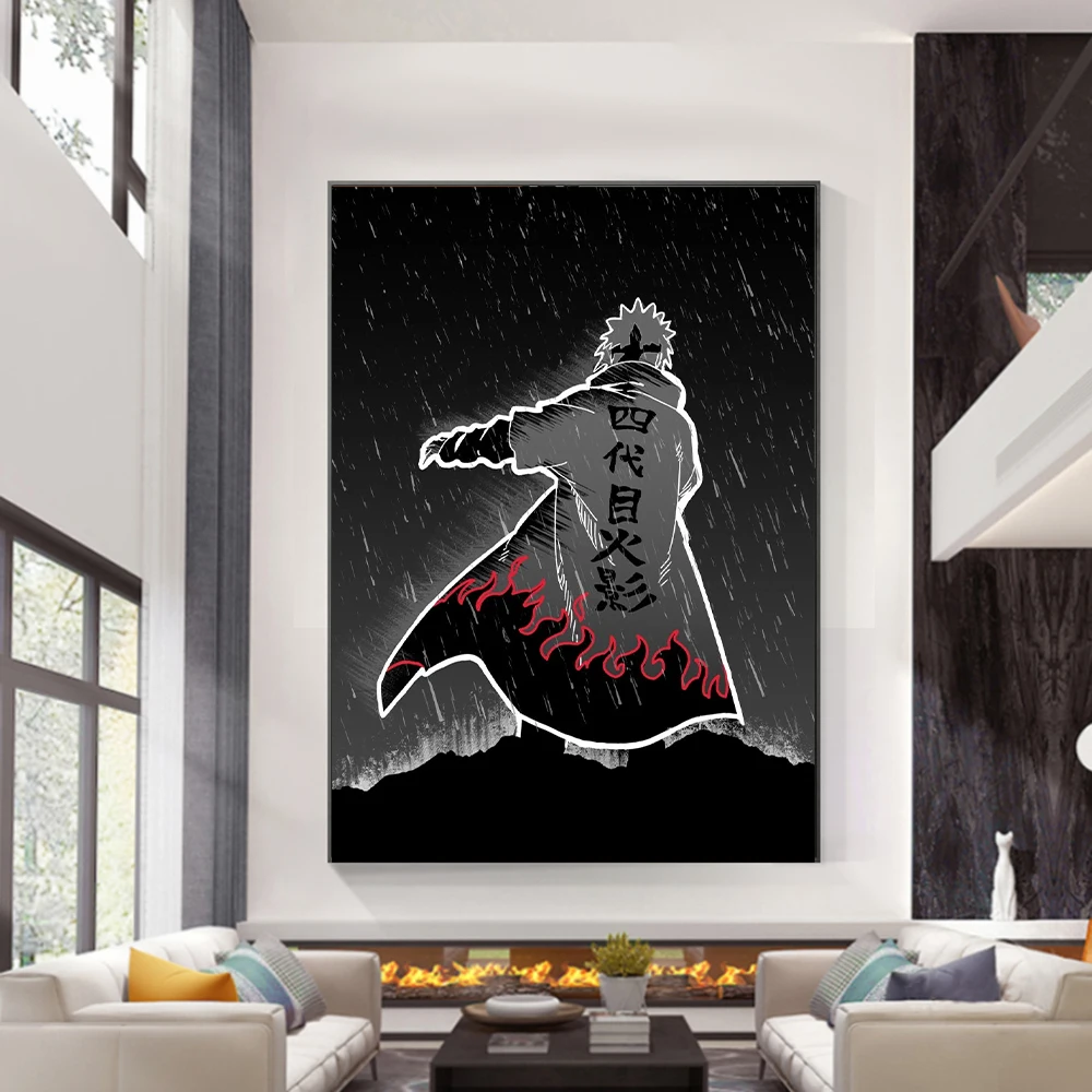 

Bandai Naruto Poster Print Four Generations Of Hokage Wall Art Japanese Anime Pictures Print On Canvas Painting Room Home Decor
