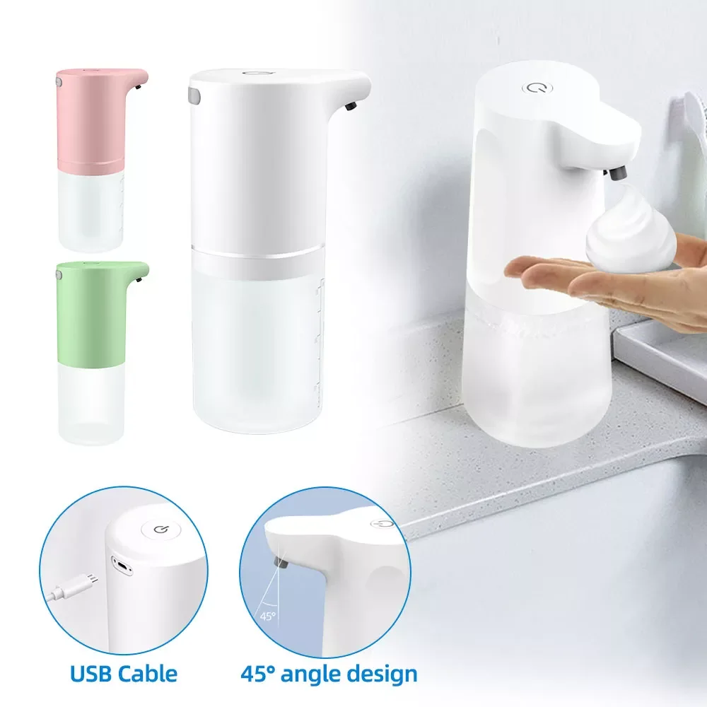 

Touchless Automatic Liquid Soap Dispenser USB Charging Smart Foam Machine Infrared Sensor Foaming Soap Dispenser Hand Sanitizer