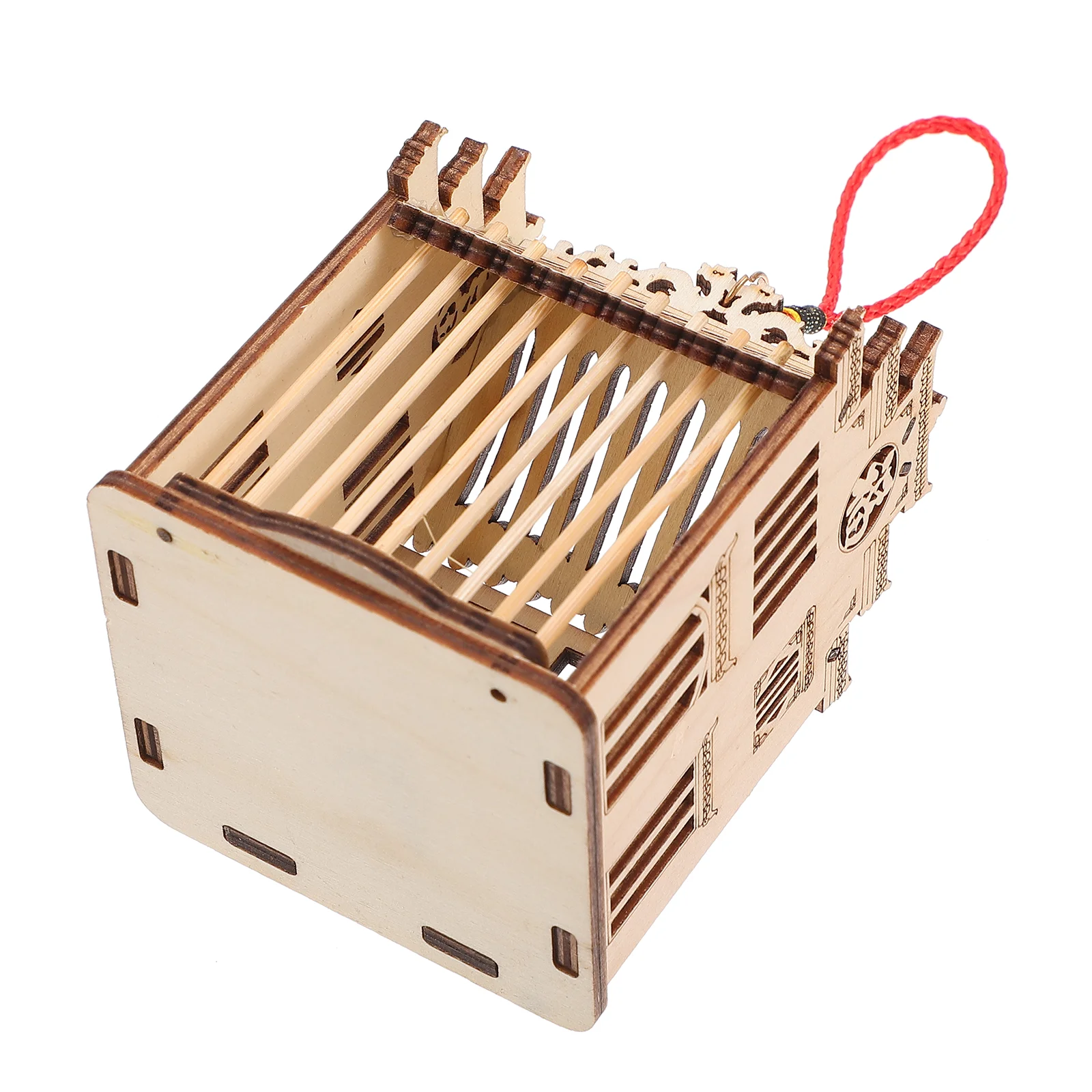 Клетка-конник для животных деревянная мини-садковая подвесная корзина хранения