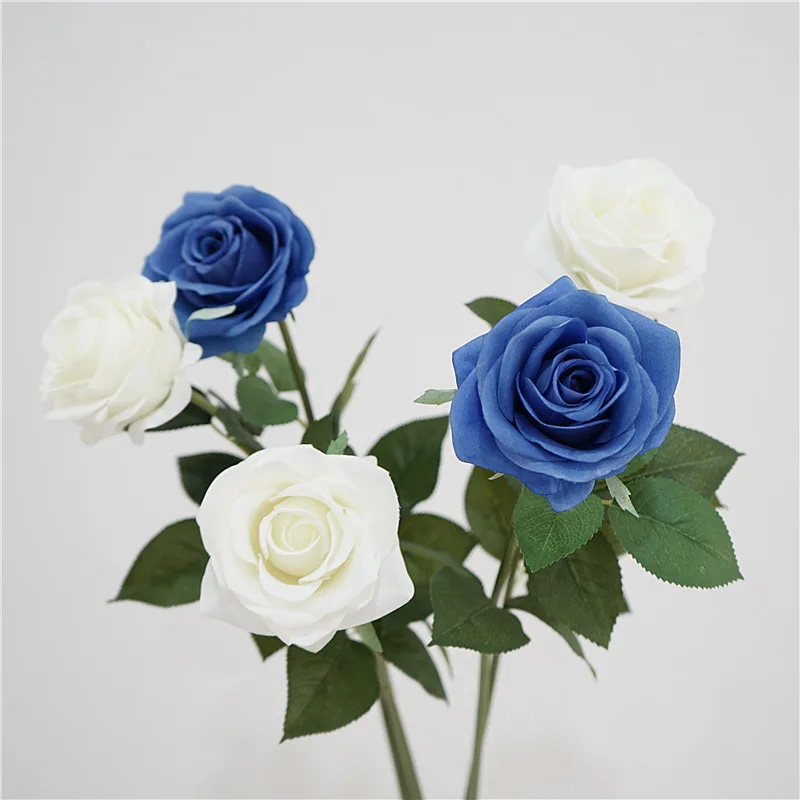 

High Quality Feel Moisturizing Rose Venus Real Touch Rose Bud Simulation Flower Home Decoration Table Flower Ornament