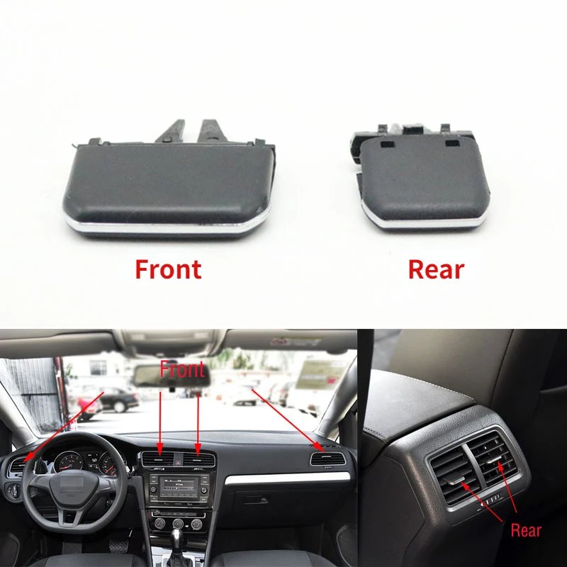 

Car Front Rear Air Conditioner Vent A/C Outlet Tab Clip Pick For VW Golf 7 7.5 MK7 MK7.5 2013-2019