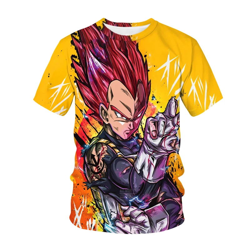 Anime Dragon Ball Son Goku 3D Print Kids T Shirt Summer Fashion Casual T-shirt Boy Girl Unisex Children's Clothing Tshirt Tops