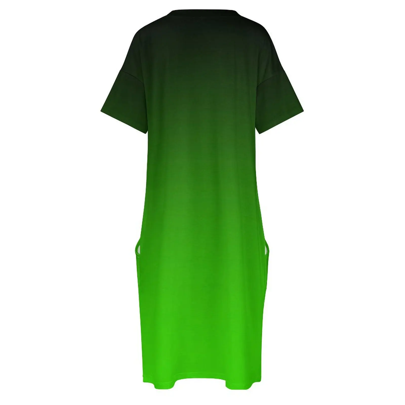 ЧЕРНАЯ К НЕОНОВОМ ЗЕЛЕНОМ СВИДЕНИЕ | от Solomaskx Свободное карманное платье женское