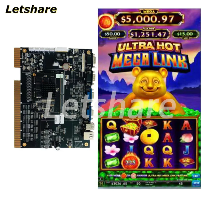 

Megr Link 4 in 1 C.hina Touch Screen Video Jackpot Slot Gambling Games Machine Board