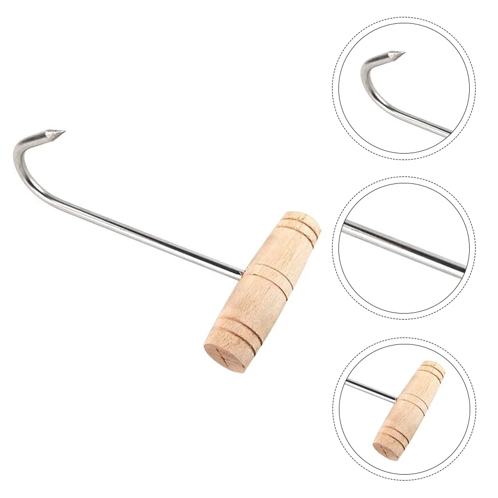 

Hook Meat Hooks Boning T Butcher Shaped Smokerhangers Steel Processing Poultry Hanging Handle Stainless Roast Duck Bacon Beef