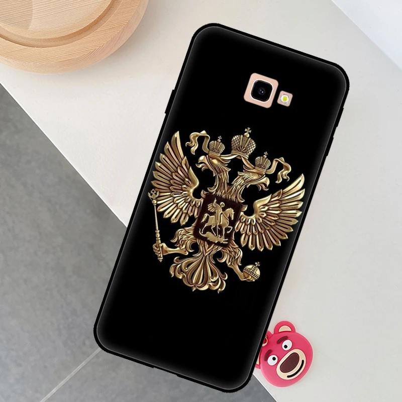 Чехол с российскими флагами и эмблемой для Samsung Galaxy A3 A5 J3 J5 J7 2016 2017 J4 J6 A6 A8 Plus J8 A9 2018