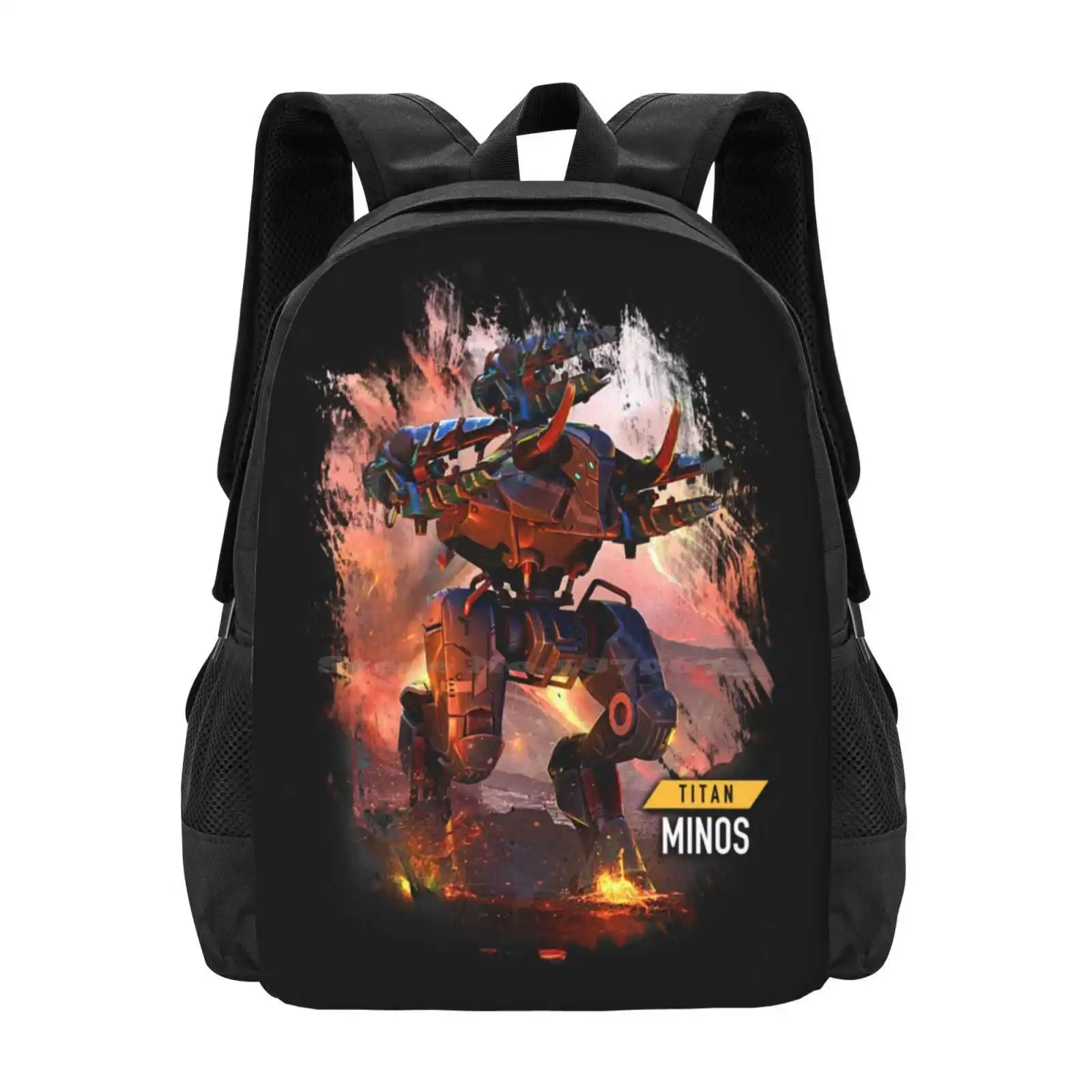 Titan Minos At War Zone New Arrivals Unisex Bags Student Bag Backpack Mini Games Stay Home Stay Safe Stay Healthy Enjoy The