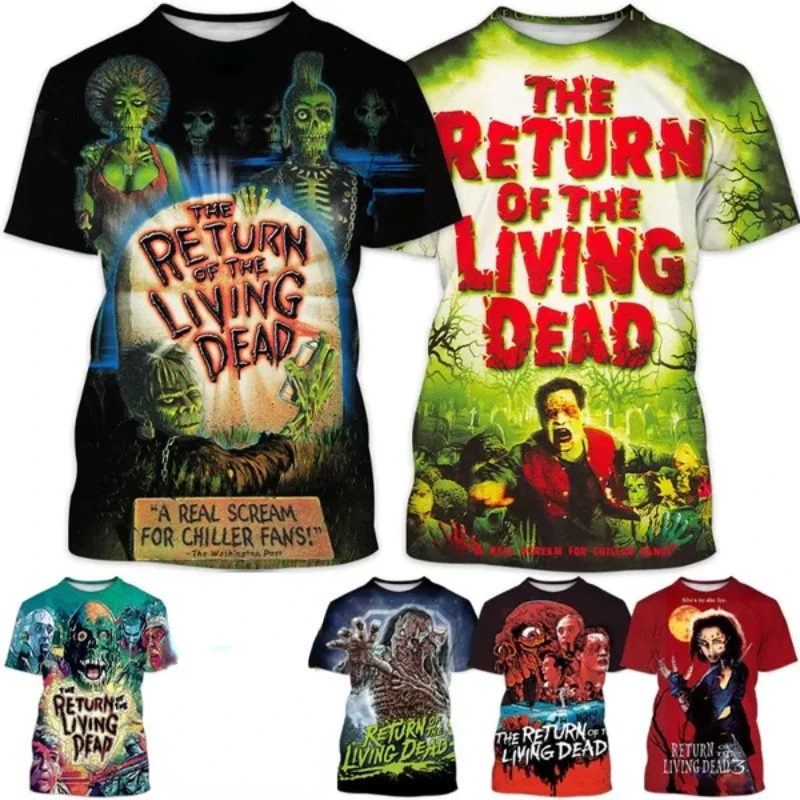 

The Return of The Living Dead 3D Printed Unisex Fashion Summer T-shirt Men's Casual Cool Hip-hop Street Short-sleeved Tops Tee