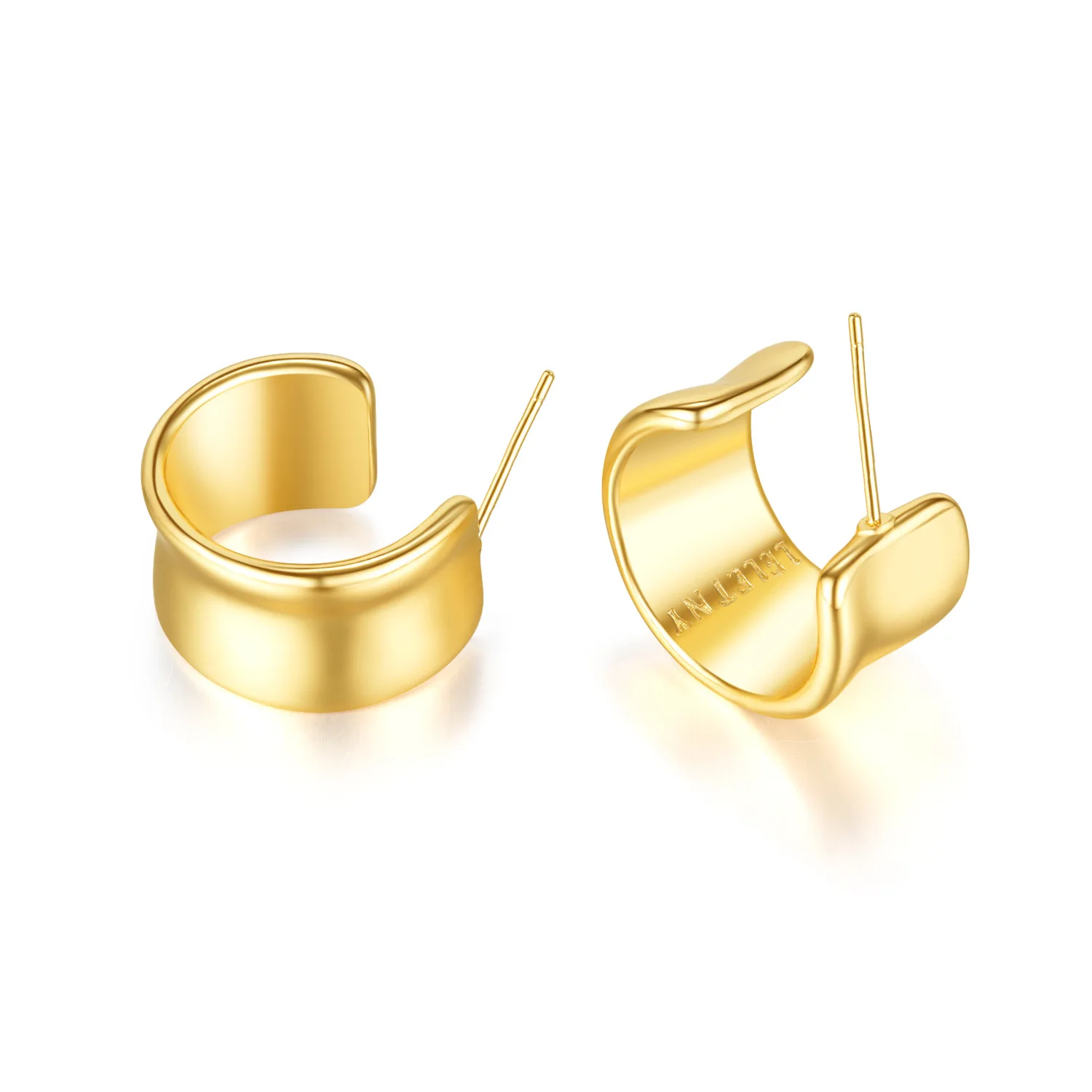 

Simple Trend C-shaped Earrings Temperament Versatility Geometric Multi-layer New Copper Stud Earrings