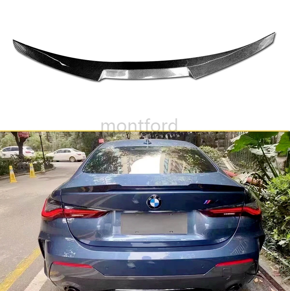 

G22 M4 Style Car Rear Trunk Spoiler Lip Boot Wing Lip For BMW 4 Series G22 430i G82 M4 2021-2022 Car Rear Roof Lip Spoiler