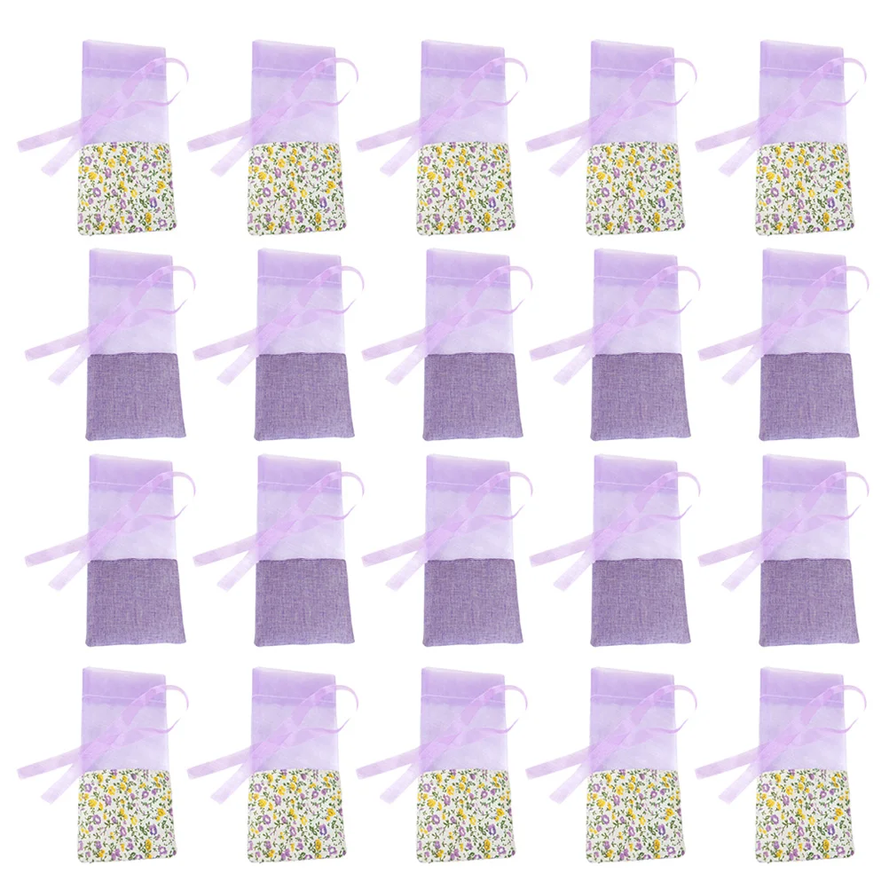 

20pcs Drawstring Mesh Home Fragrance Sachet Bags Empty Drawstring Sachets Tea Drawstring Beam Port Bags Travel Storage Bags